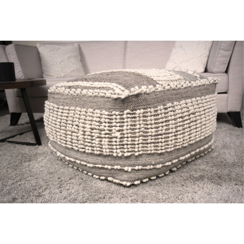 Repose-pieds Cozy Rustic Brown and Beige