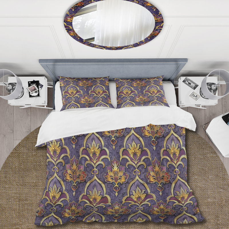 Ensemble de housse de couette Traditional, Housse de couette simple et deux taies décorative