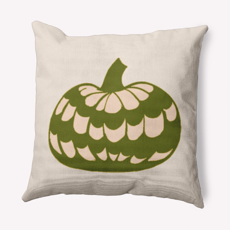 Coussin décoratif citrouille Perfection, Olive, 18 po x 18 po