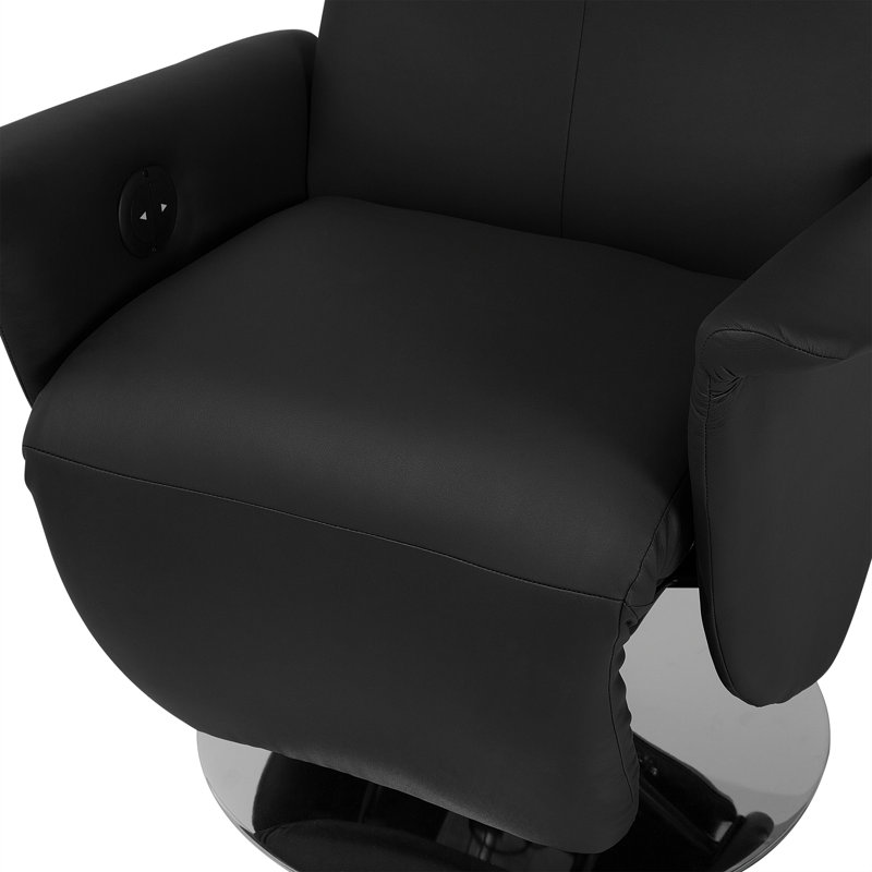 Elora 82cm Wide Glider Standard Recliner, Black