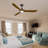 Modern Smart Ceiling Fan With Led Light-1119552703