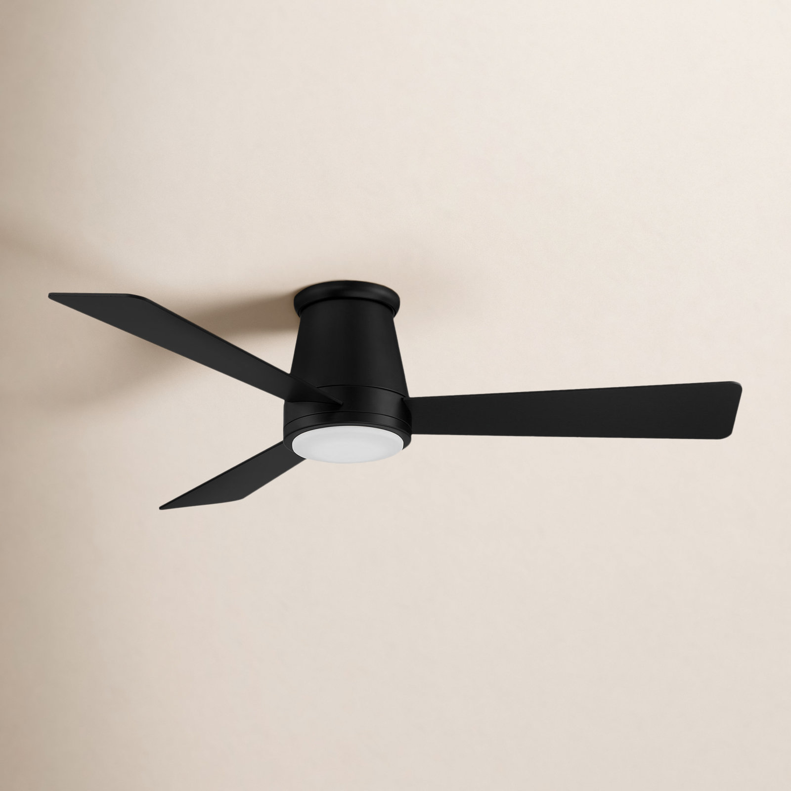 Hug Smart Ceiling Fan with LED Light Kit, 52" Wide, Matte Black