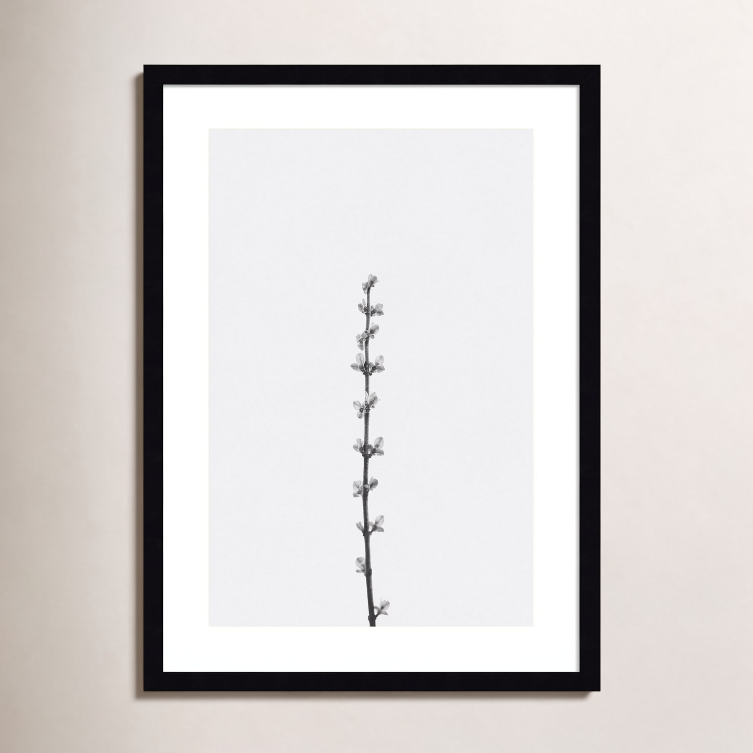 Retro Tennessee Botanical No 1 Photo Print, Black, 25" H x 19" W x 1" D