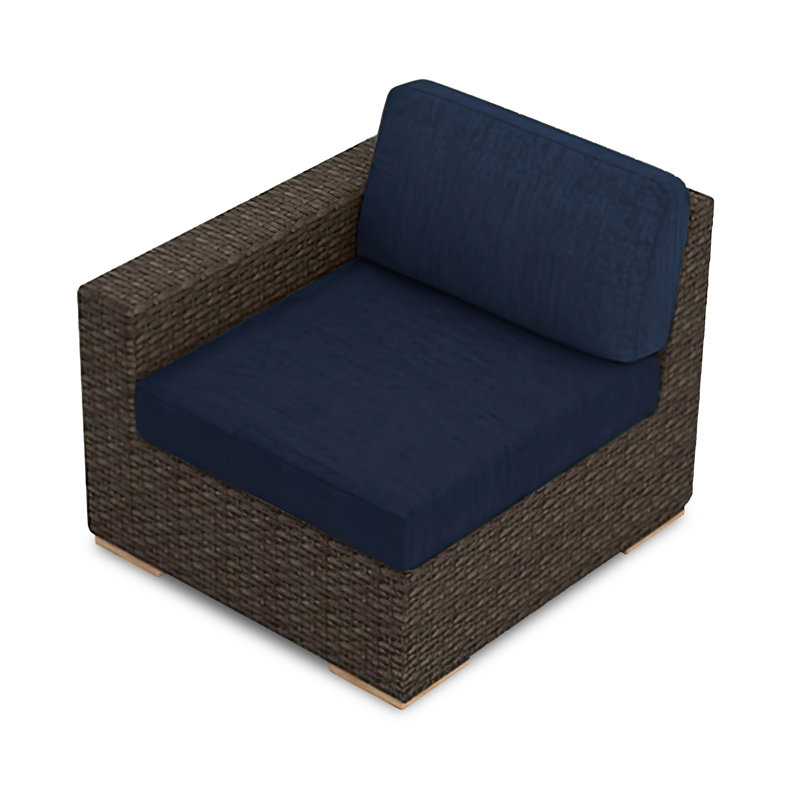 Arden Outdoor One Arm Lounge Chair, Spectrum Indigo Sunbrella®