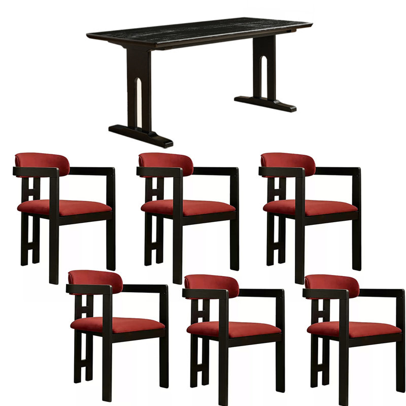 Light luxury retro dining table sets