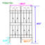 Metal garden trellis set for outdoor climbing plants-114504782