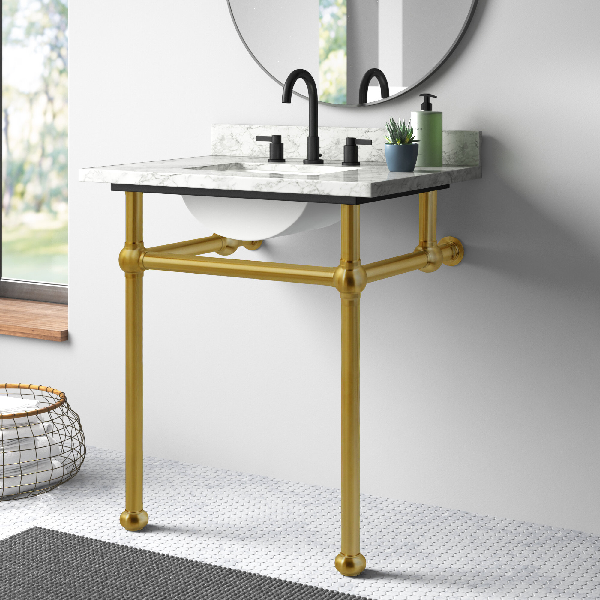 Brass Bathroom Vanity Shelf – MyGift