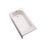 Enameled 59.75" x 30" Drop In Soaking Cast Iron Bathtub