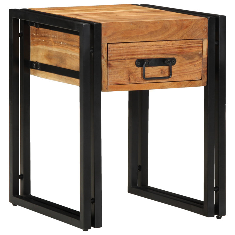 Solid Wood End Table