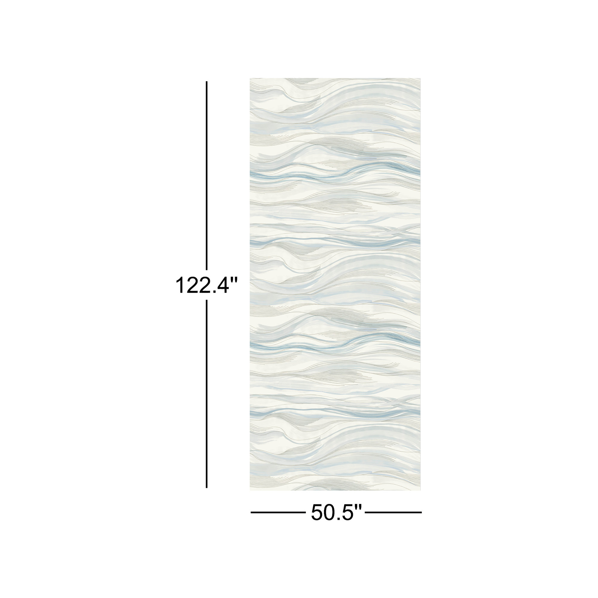Almira Abstract Wallpaper, Blue