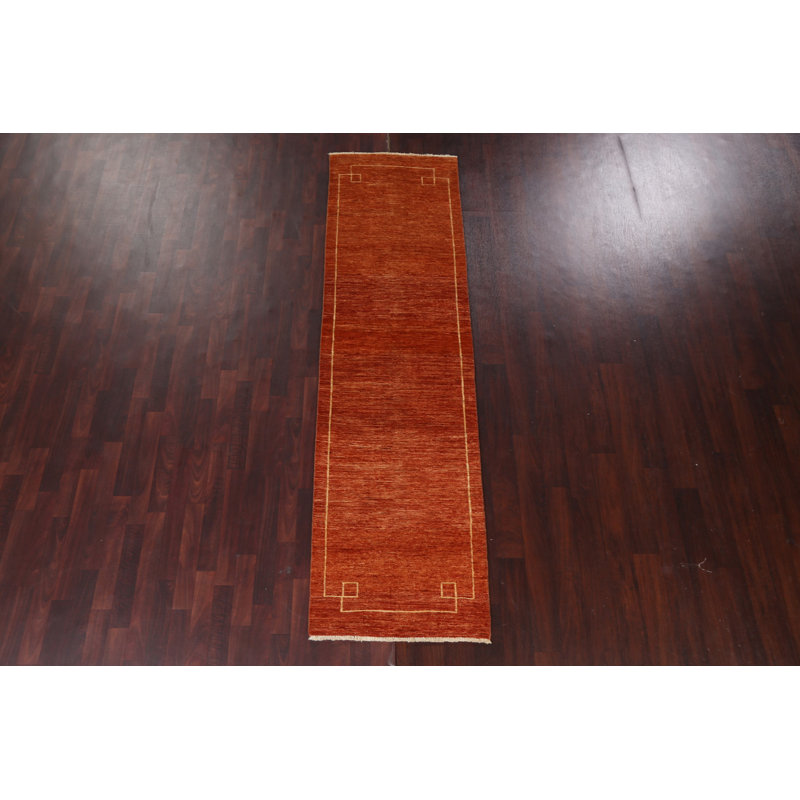 Tapis de couloir oriental en laine Gabbeh 2x9