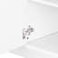 Console de divertissement minimaliste avec pont supérieur réglable et rangement spacieux pour téléviseur de 75 po, blanc épuré, espace généreux