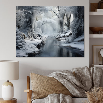 Winter Silent Woods I - Winter Landscape Canvas Wall Art