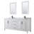 Daria 80'' Double Bathroom Vanity with Marble Top with Mirror-97901668-97901672-97901673