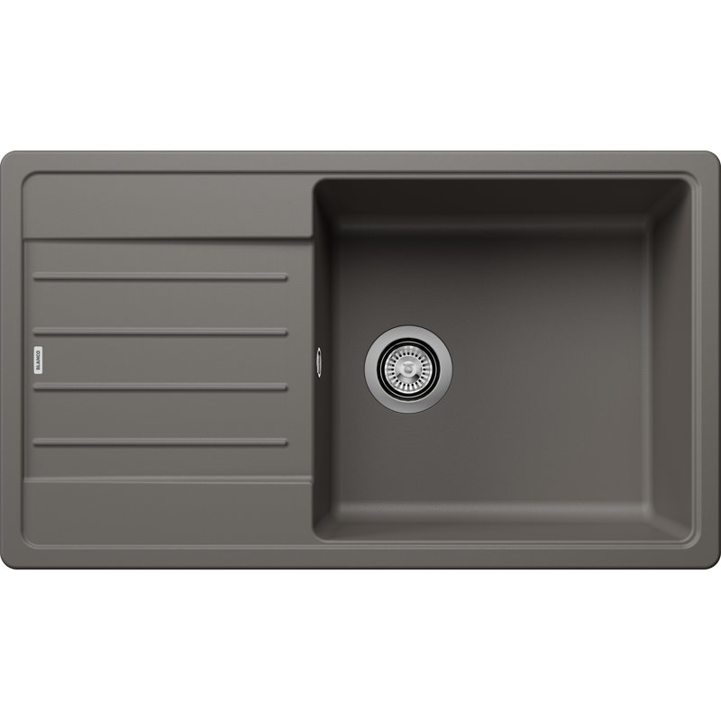 BLANCO LEGRA Family Single Bowl Inset Kitchen Sink, Volcano Grey