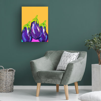 «Alice Straker Groovy Aubergines», art sur toile