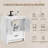 Modern Freestanding Bathroom Vanity with Ceramic Basin