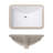 Wells Sinkware Rhythm Series 14.5 " Ceramic Rectangular Bathroom Sink and Overflow Hole-12800677