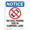 No Cell Phone Use Sign with Symbol