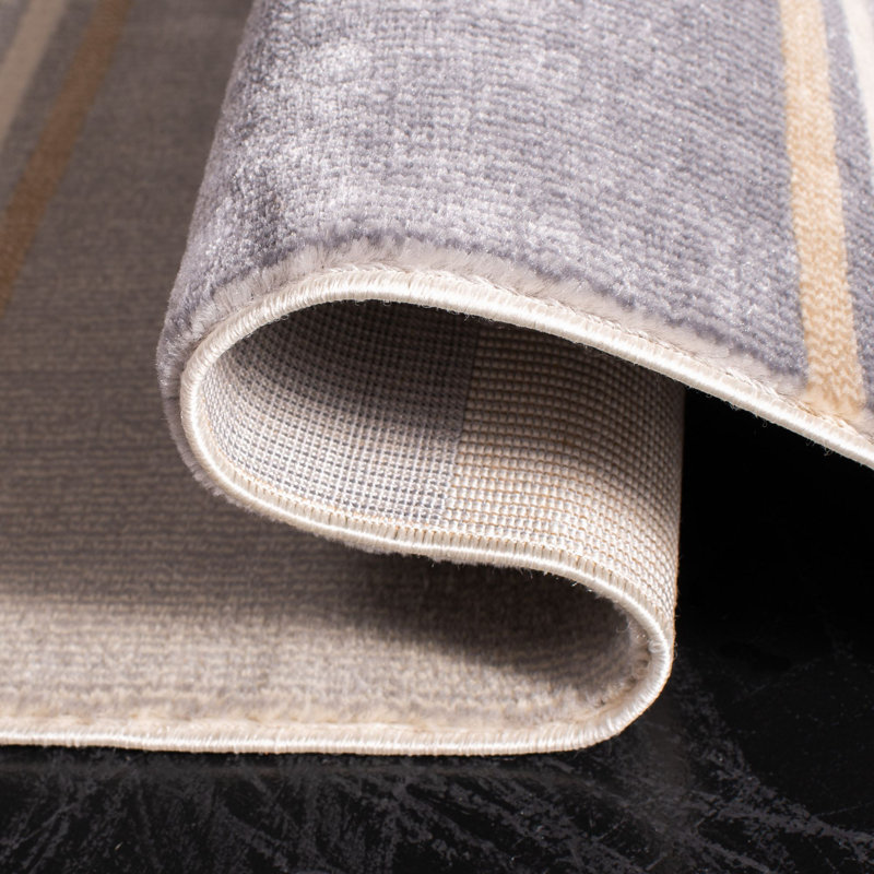 Tapis gris Aslin, Rectangle 4 pi x 6 pi
