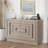 Modern Contemporary 6-Drawer Dresser With Geometric Square Pattern, Taupe Color-2022962277