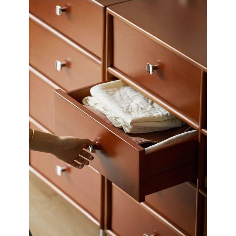 Commode d'appoint rétro en acier inoxydable