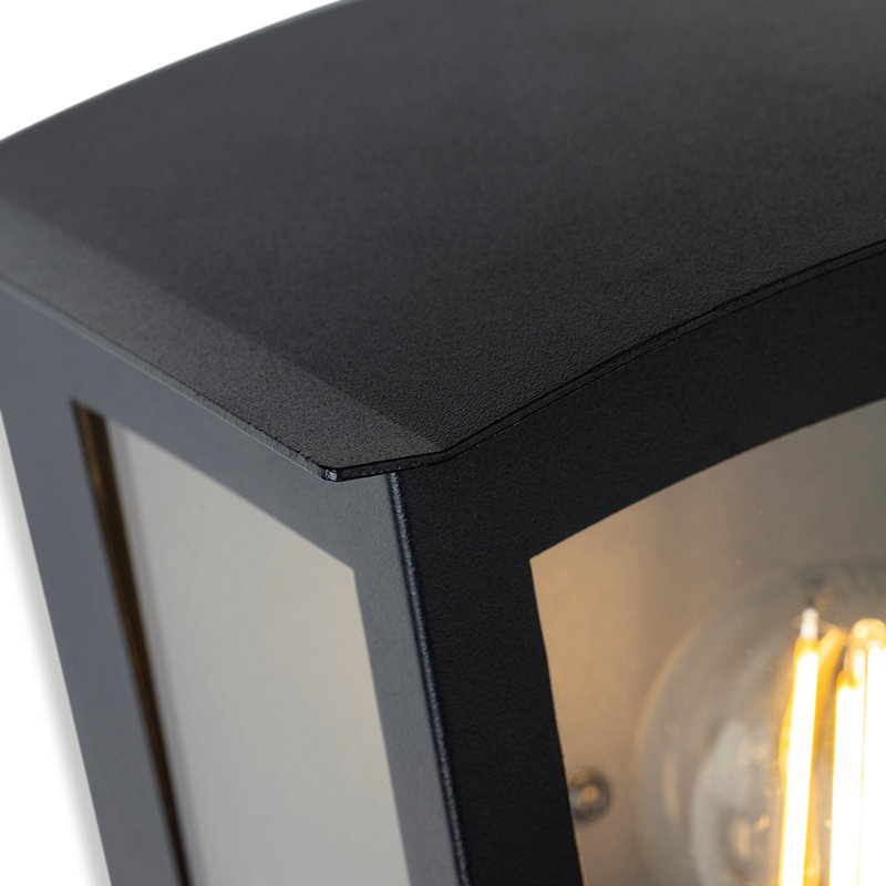 Matte Black 24cm H Outdoor Flush Mount