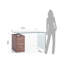 Damore Glass Solid Wood Writing Desk-38087212