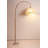 Zen-style metal fabric marble floor lamp