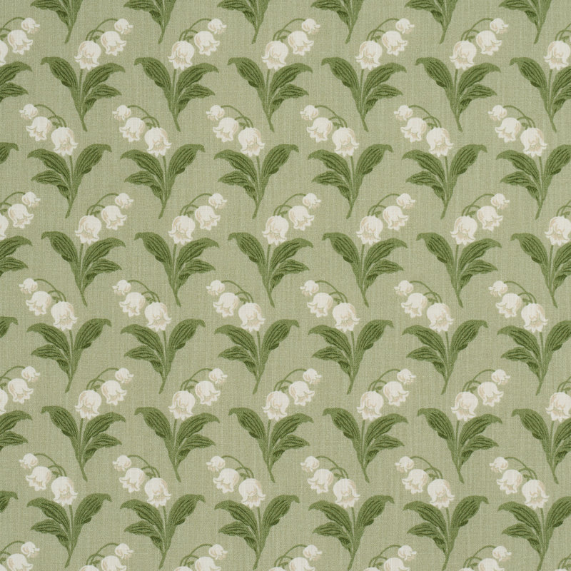Tissu intérieur / extérieur Lily of the Valley, Blanc
