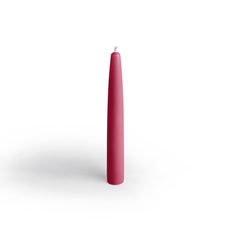 Unscented Taper Candle, 6" H, Ruby Red