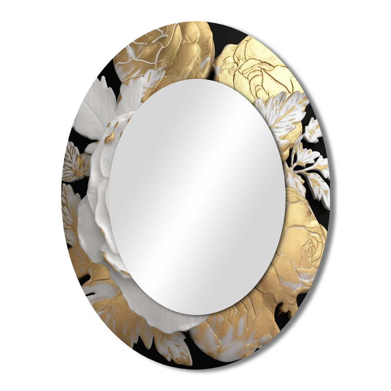 Miroir mural blanc exquis, 43 po x 33 po