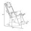Chaise berçante d'extérieur à appui-tête pliable zéro gravité - bleu-2132292523
