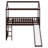 Twin House Loft Bed With Slide, Wood Playhouse Loft Bed Frame With Ladder And Roof For Kids-1799845118