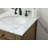 24'' Single Bathroom Vanity with Carrara Marble Top-73360040