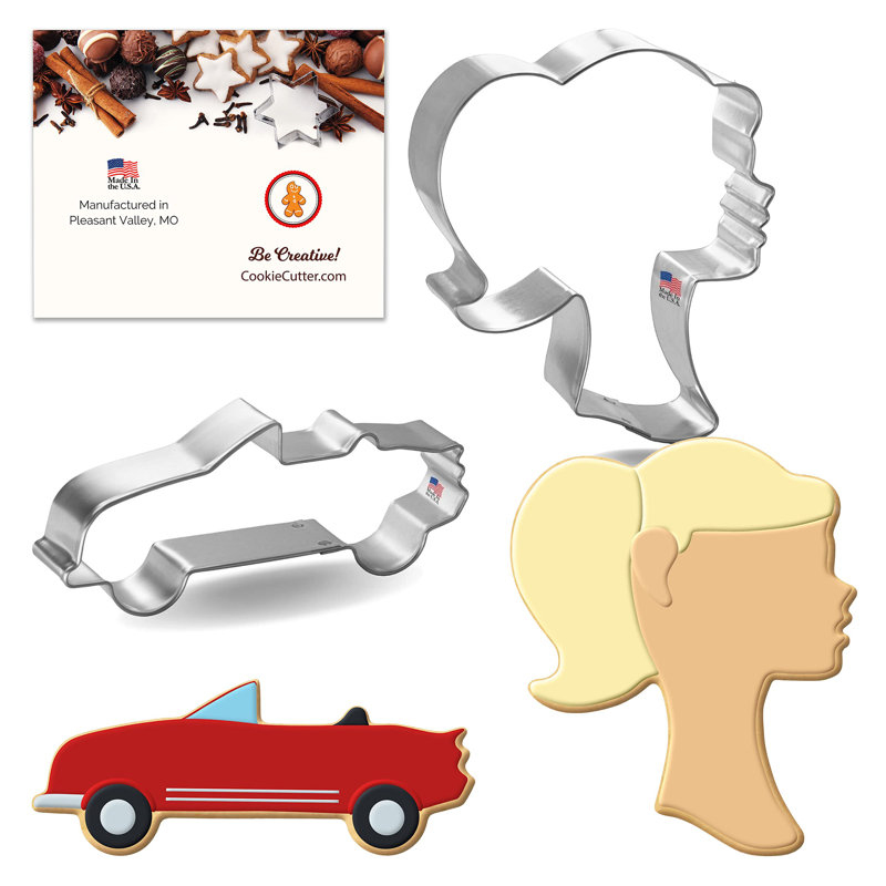 CookieCutter.com 2 -Piece Non-Stick Cookie Cutter