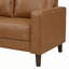 Canapé Mid-Century moderne en similicuir et bois manufacturé de 77 po-185593028