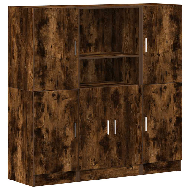 2 131.5cm Kitchen Pantry, Smoked oak