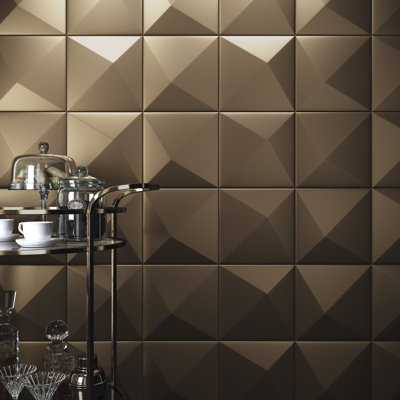 14.7 x 14.7 cm Beveled Porcelain Tile