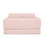Canapé-lit pliant convertible 2-en-1, canapé-lit en velours côtelé moderne avec 2 * oreillers, causeuse futon rembourrée et désossée avec lit escamotable, canapé modulaire pliable pour le salon - rose-381683091