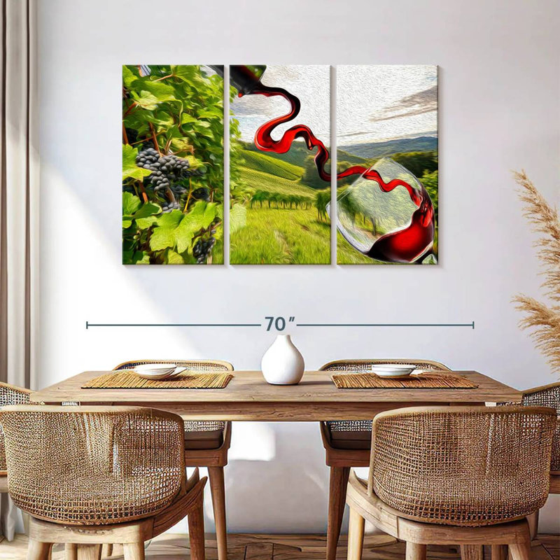 Yarlin Red Wine From Sonoma, 36" H x 57" W
