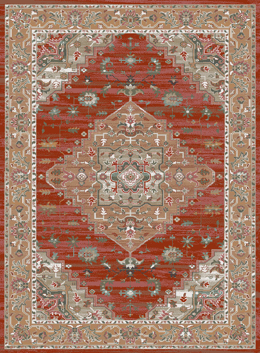 Plymouth Beryl Traditional Oriental Area Rug, Rectangle 5'3" x 7'2"