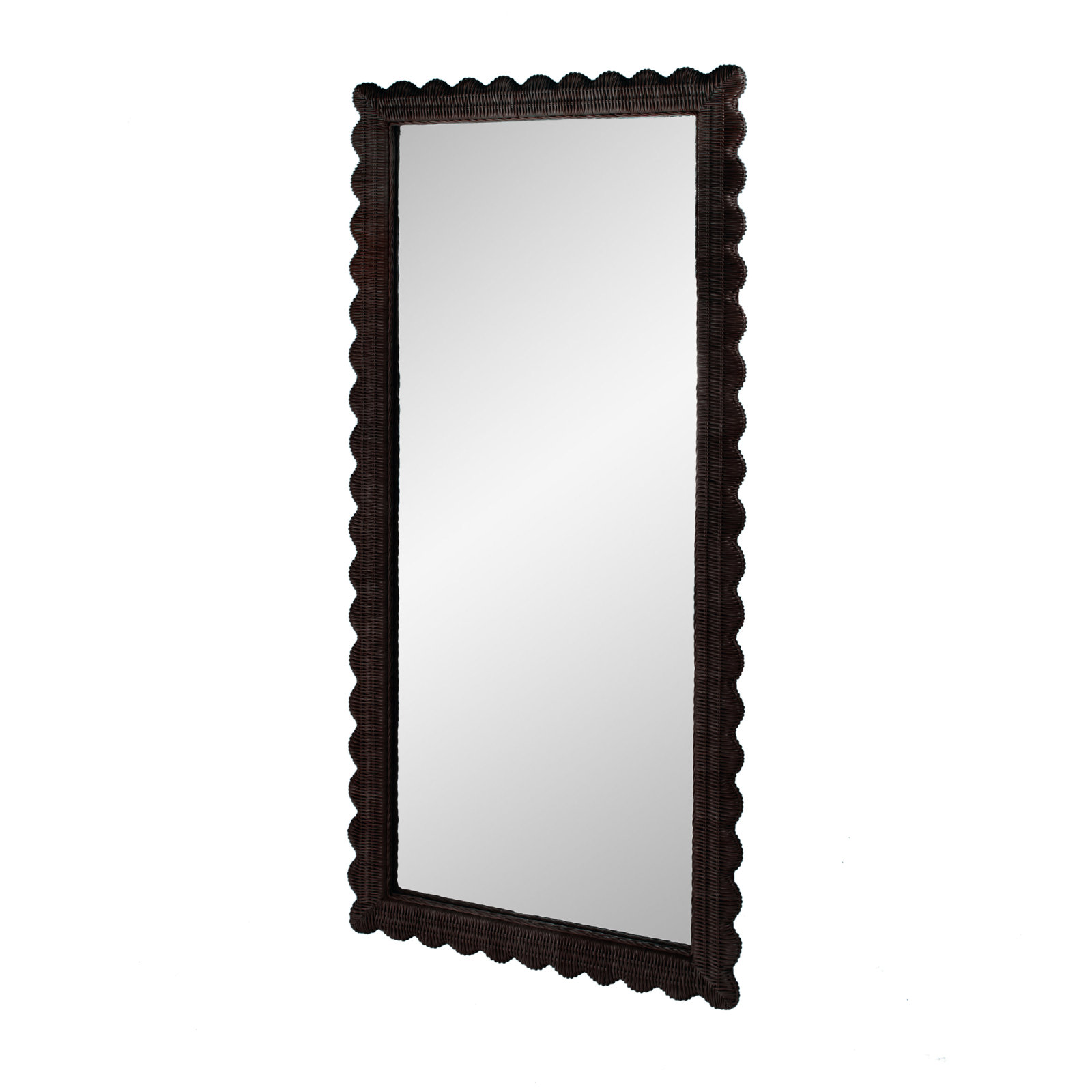 Lacie 32" Mahogany Full-Length Mirror, Chocolate Brown