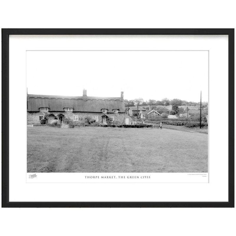 Thorpe Market, The Green C1955 by Francis Frith - Single Picture Frame Print, 60cm H x 80cm W x 2.3cm D