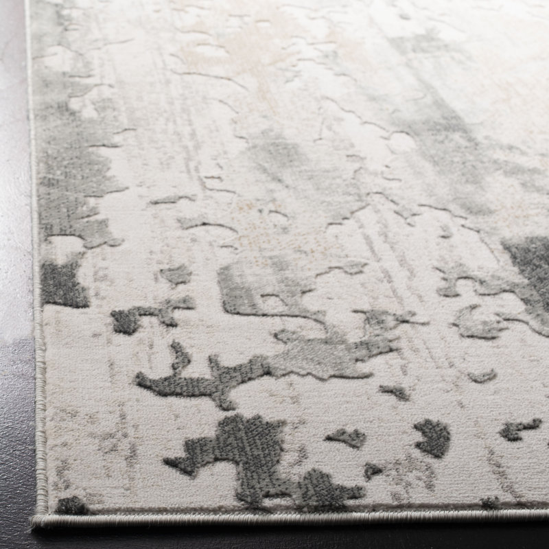 Electa Vogue Performance Abstract Rug, Square 3'