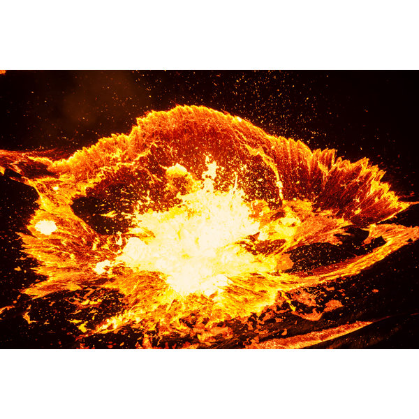 17 Stories Lave Explosion by Guenterguni - Wrapped Canvas Print ...
