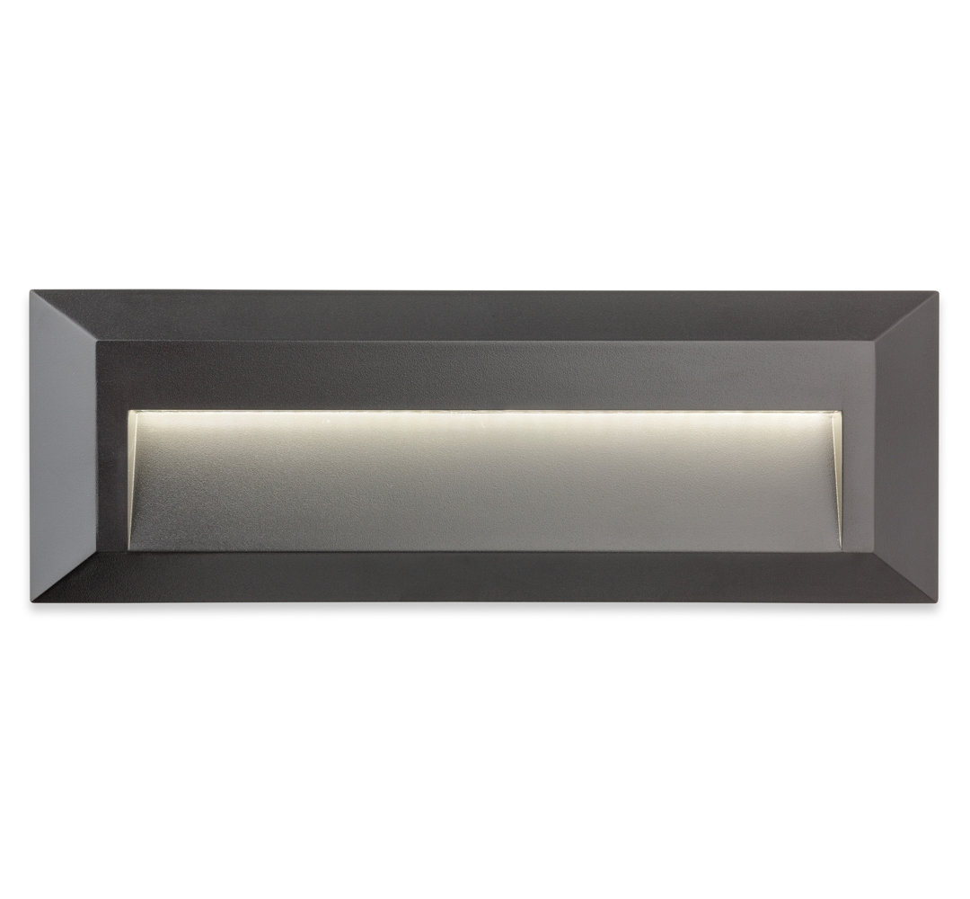 Silver 3.14cm H Integrated LED Outdoor Flush Mount