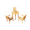 Massenburg 122" Teak Patio Bistro Set