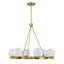 Lustre en laiton 6 lumières Darien-1492403096