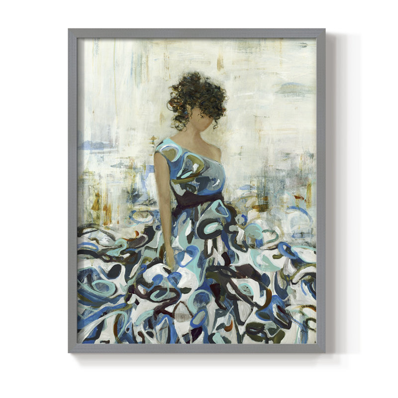 «Fluid Beauty», reproduction encadrée - bois massif, H 30 po x l 24 po, Gris
